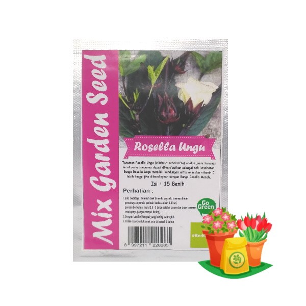 benih rosella ungu mgs