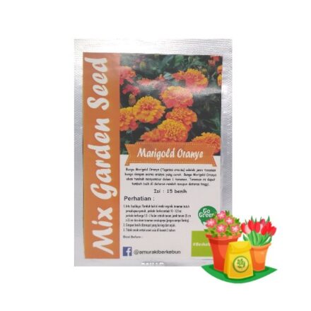 bunga marigold orange mgs